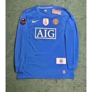 Manchester United 2007/08 Third – Ronaldo #7 – Long Sleeve size Small